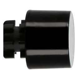 Embout de fermeture pour tringle en métal Horizon Easy Fix Bouchon noir brillant Ø 20 mm 2 pièces MOBOIS