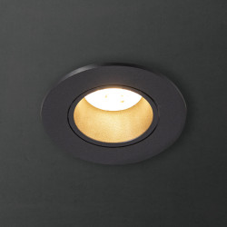 Spot encastrable LED noir GU10 blanc chaud IP20 345 lm 5 W