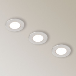 Spot encastrable LED blanc GU10 blanc chaud IP20 345 lm 5 W 3 pièces