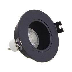 Spot encastrable LED noir GU10 blanc chaud IP20 345 lm 5 W 3 pièces