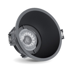 Spot encastrable LED noir GU10 blanc chaud IP20 320 lm 5 W