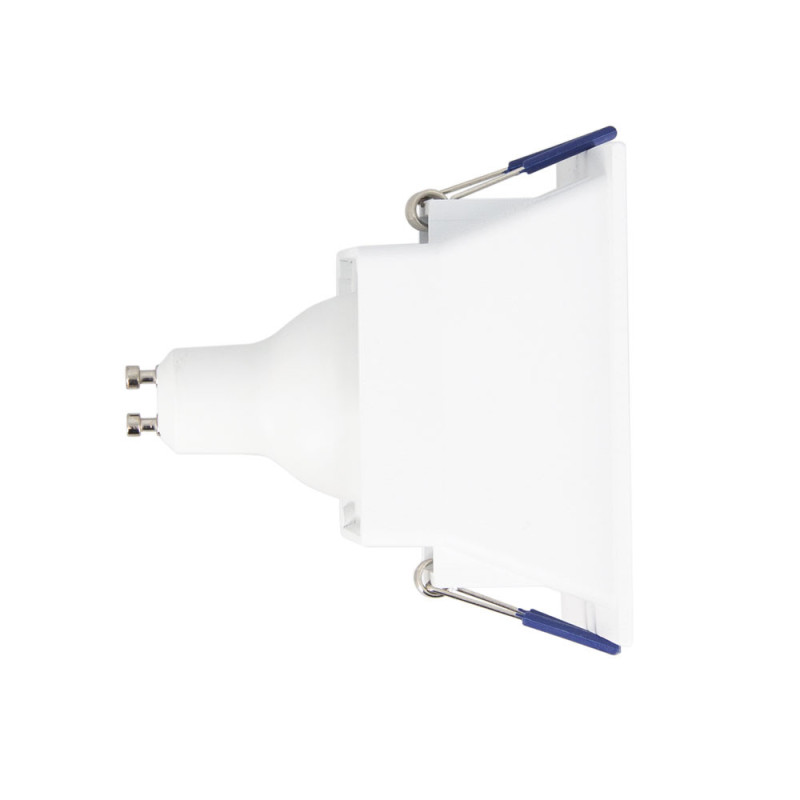 Spot encastrable LED carré blanc GU10 blanc chaud IP20 345 lm 5 W