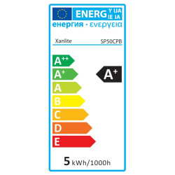 Spot encastrable LED carré blanc GU10 blanc chaud IP20 345 lm 5 W