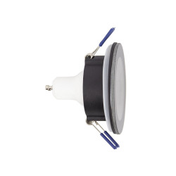 Spot encastrable LED aluminium noir GU10 blanc neutre IP44 345 lm 5 W