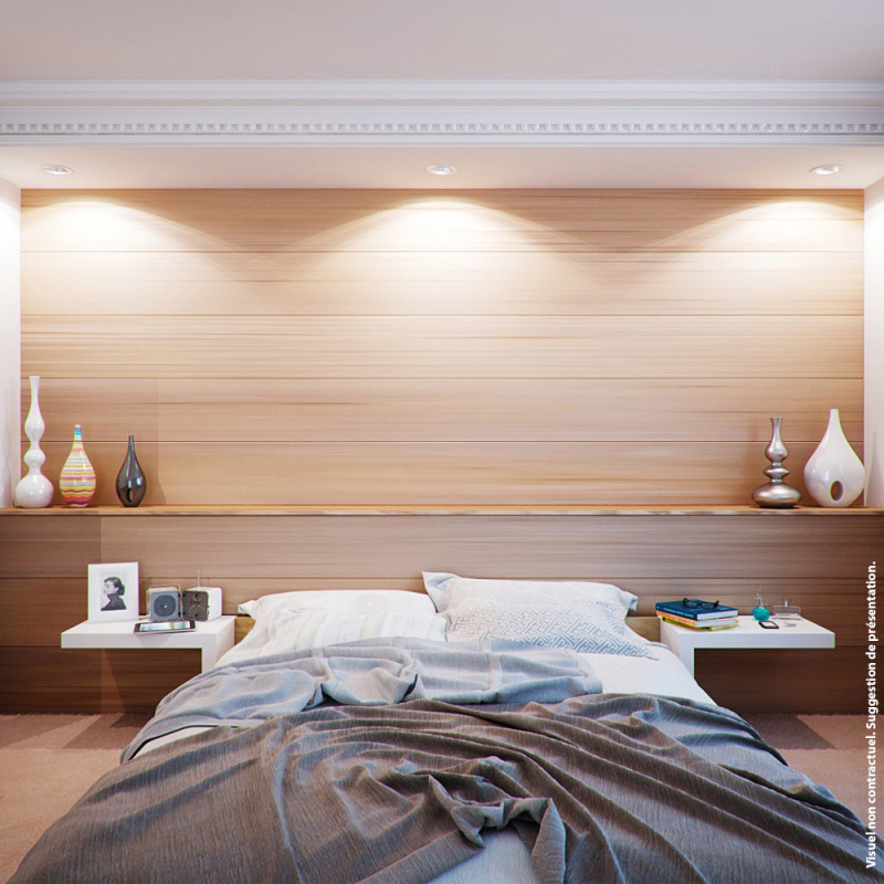 Spot encastrable LED aluminium blanc GU10 blanc neutre IP44 345 lm 5 W 3 pièces