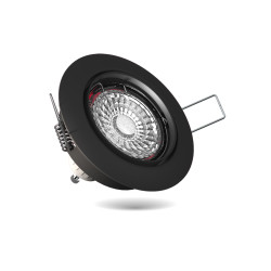 Spot encastrable LED noir GU10 blanc chaud IP20 345 lm 5 W 5 pièces
