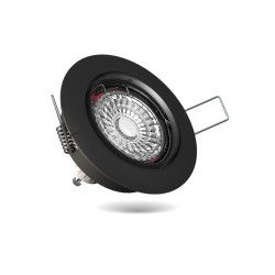 Spot encastrable LED noir GU10 blanc neutre IP20 345 lm 5 W 5 pièces