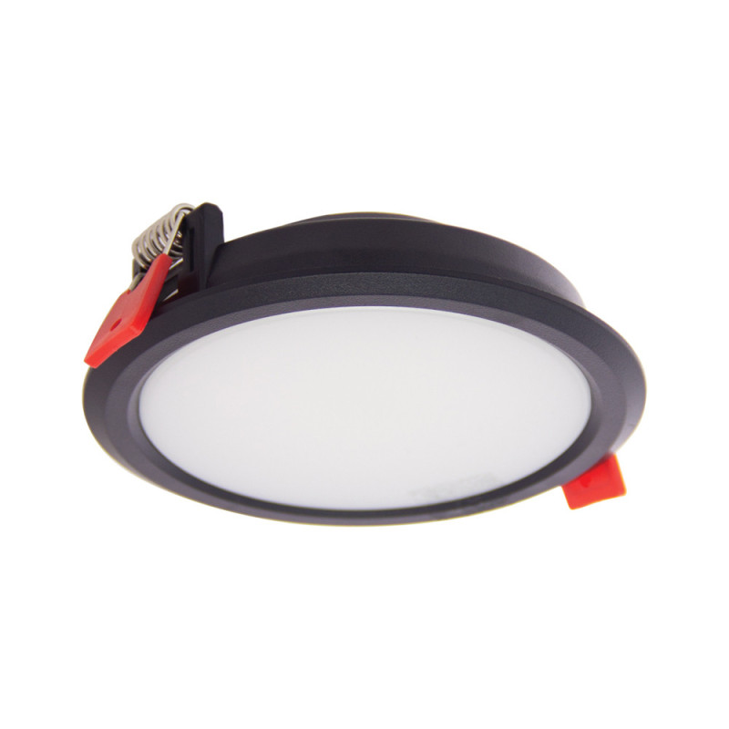 Spot encastrable LED Downlight noir blanc dimmable IP44 800 lm 8 W