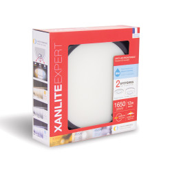 Spot encastrable LED Downlight noir blanc dimmable IP44 1650 lm 10 W