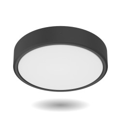 Spot encastrable LED Downlight noir blanc dimmable IP44 2500 lm 12 W
