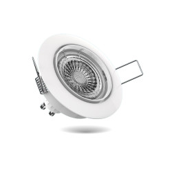 Spot encastrable LED blanc GU10 blanc chaud IP20 345 lm 5 W 5 pièces