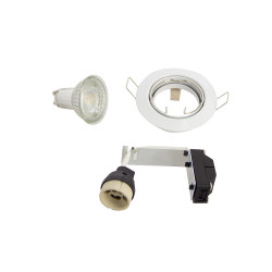 Spot encastrable LED blanc GU10 blanc chaud IP20 345 lm 5 W 5 pièces
