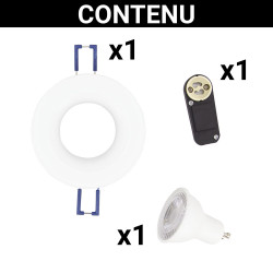 Spot encastrable LED GU10 blanc neutre IP44 – Éclairage optimal | XANLITE