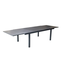 Table de jardin extensible anthracite 226-339cm | IKONE Table de jardin extensible anthracite 226-339cm | IKONE