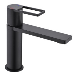 Mitigeur Lavabo Styl Noir ROUSSEAU - Robinet Design | ROUSSEAU