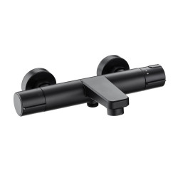 Mitigeur thermostatique bain douche Doma noir | ROUSSEAU