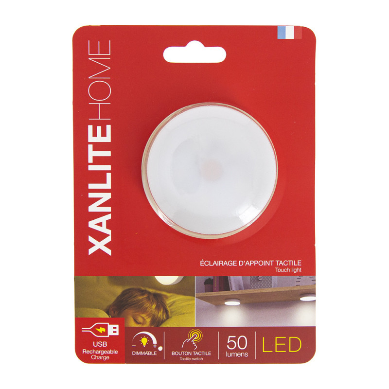 Lampe d'appoint LED sur batterie USB blanc neutre 50 lm 5 W XANLITE