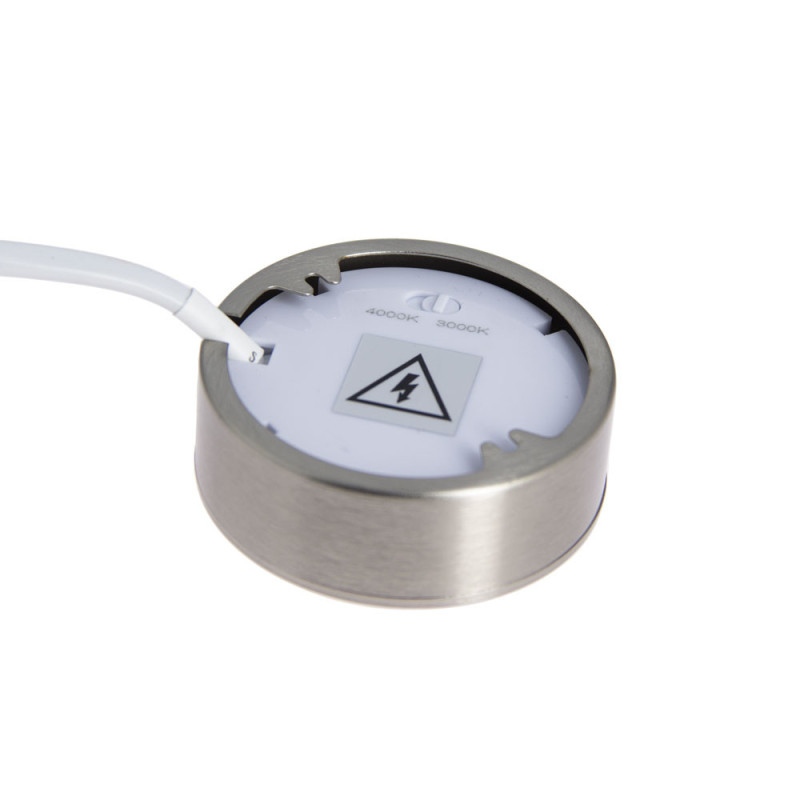 Spot de meuble LED argenté blanc dimmable 250 lm 3 W XANLITE