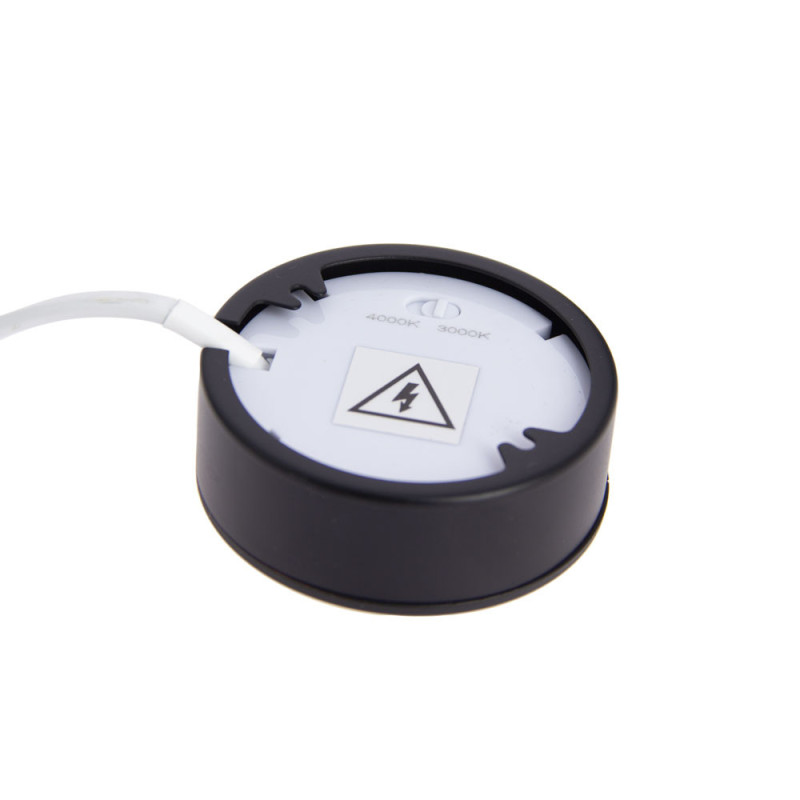 Spot de meuble LED noir blanc dimmable 250 lm 3 W XANLITE