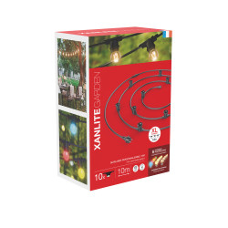 Guirlande extérieure extensible 10 x E27 10 m XANLITE