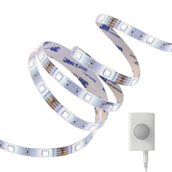 Ruban LED sur batterie avec détecteur d'ouverture de porte blanc neutre IP20 1 m XANLITE