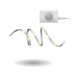 Ruban LED sur batterie avec détecteur d'ouverture de porte blanc neutre IP20 1 m XANLITE