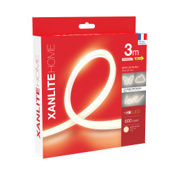 Ruban LED COB USB extensible blanc chaud IP20 600 lm 3 m 6 W XANLITE