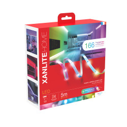 Ruban LED RGB animé IP65 5 m 6 W XANLITE