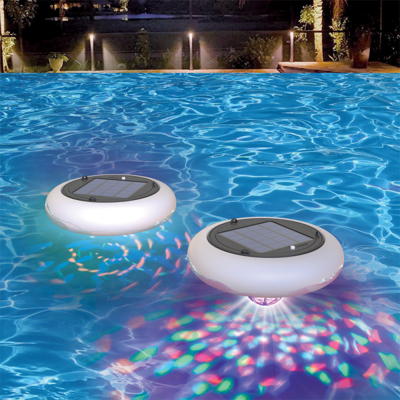 Lampe LED Solaire Flottante RGB XANLITE – Ambiance Piscine

