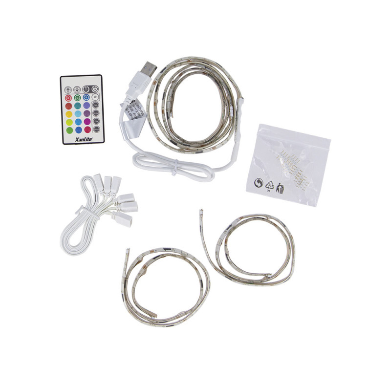 Ruban LED RGB USB Musical – Ambiance Lumineuse | XANLITE
