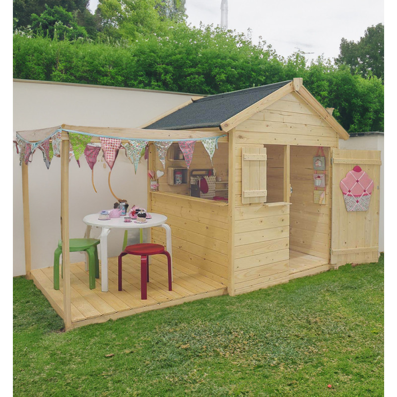 Cabane enfant Epicerie SOULET 2,45m Maisonnette pour enfants | SOULET