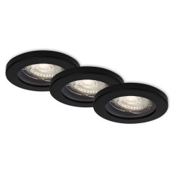 Spot encastrable LED noir GU10 blanc chaud IP65 400 lm 4