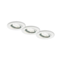 Spot encastrable LED blanc GU10 blanc chaud IP23 210 lm 2
