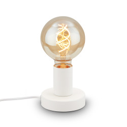 Lampe de table Teepu blanche E27 10 W BRILONER
