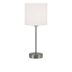 Lampe de table avec abat-jour blanc E14 25 W BRILONER