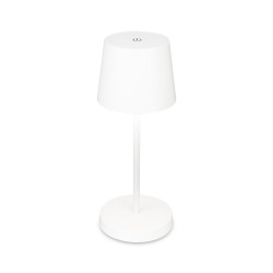 Lampe de table rechargeable LED blanche 26 cm 2