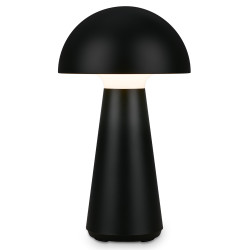 Lampe de table rechargeable LED noire 28 cm 2