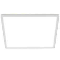 Plafonnier LED Slim blanc 42 x 42 cm blanc neutre 3000 lm 22 W BRILONER