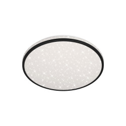 Plafonnier LED noir ciel étoilé Ø 38 cm dimmable 2600 lm 20 W BRILONER