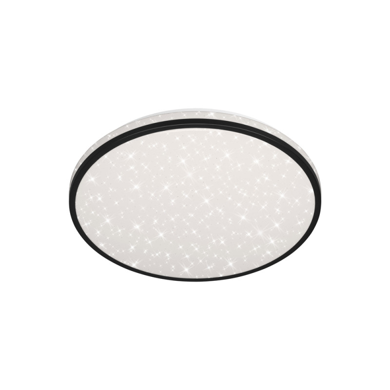 Plafonnier LED noir ciel étoilé Ø 38 cm dimmable 2600 lm 20 W BRILONER