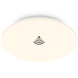 Plafonnier LED blanc avec détecteur de mouvement Ø 35 cm blanc chaud 1880 lm 18 W BRILONER