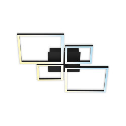 Plafonnier LED Frame noir blanc dimmable 4000 lm 38 W BRILONER