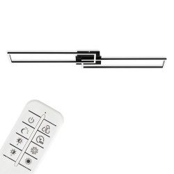 Plafonnier LED Frame noir blanc dimmable 4400 lm 36 W BRILONER