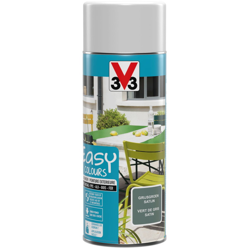 Laque Easy Colours vert de gris satiné 0