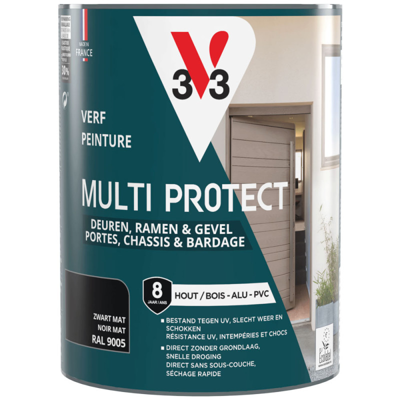 Laque Multi Protect noir mat 0