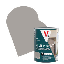 Laque Multi Protect gris galet satiné 0