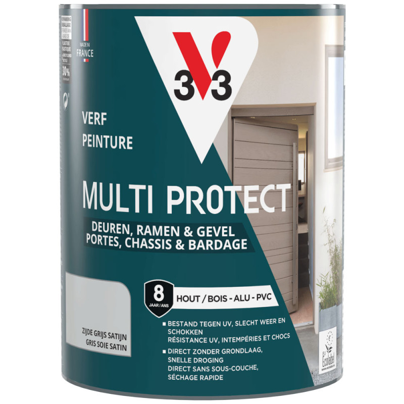 Laque Multi Protect gris soie satiné 0