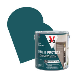 Laque Multi Protect bleu pétrole satiné 2