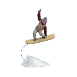 Figurine saut en snowboard LEMAX