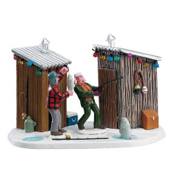 Figurine compétition de pêche entre amis LEMAX